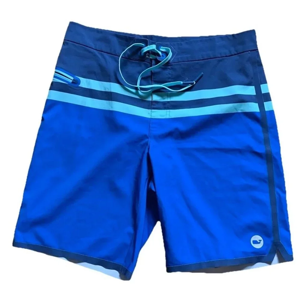Vineyard Vines Chappy Swim Trunks Men’s Size 30 Board Shorts Blue Unlined